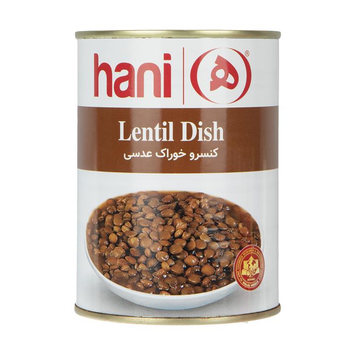 کنسرو خوراک عدسی هانی وزن 380 گرم Hani Lentil Dish Canned 380 gr